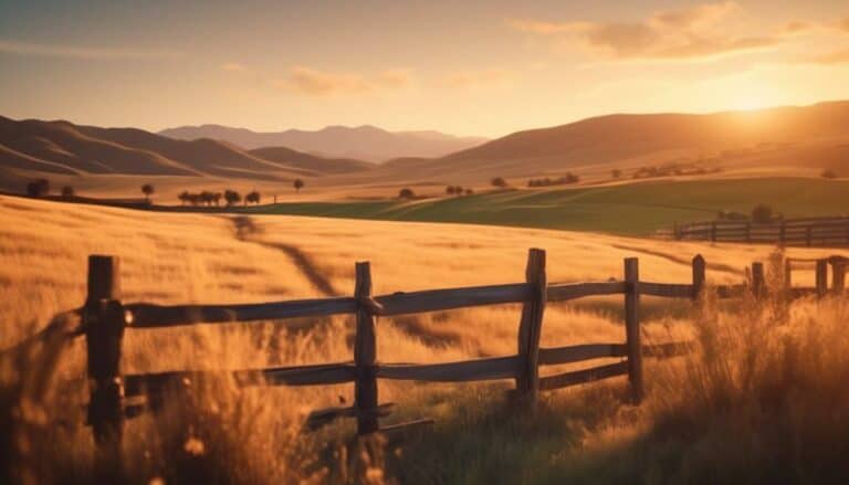 classic ranch aesthetic with wooden fencing