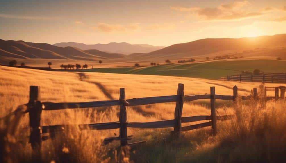 classic ranch aesthetic with wooden fencing
