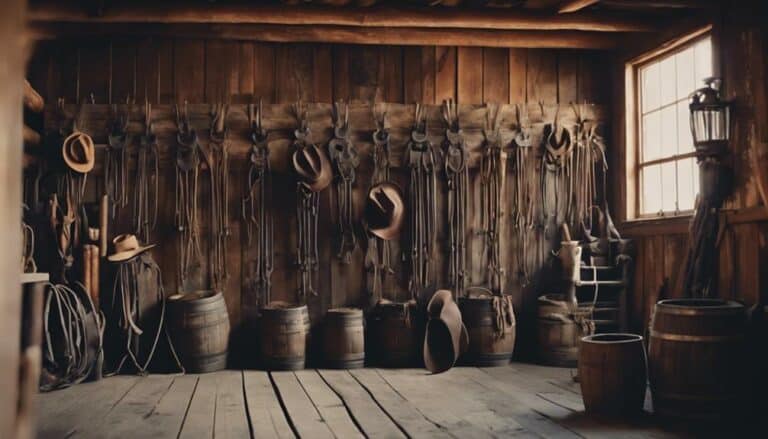 historical ranching equipment showcased