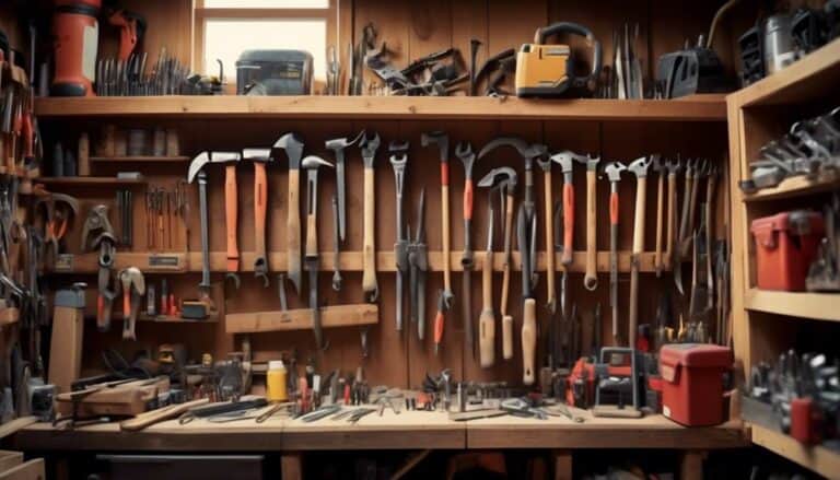 organizing tools and equipment