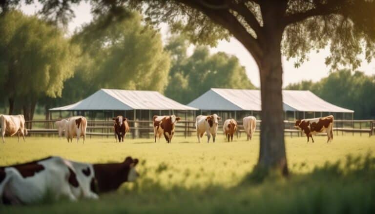 outdoor housing for cattle