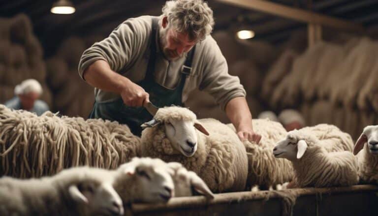 sheep shearing for improved wool