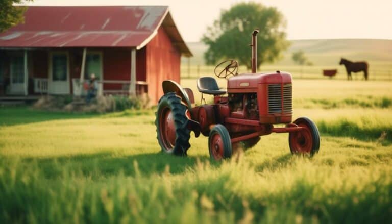 vintage tractors in ranching