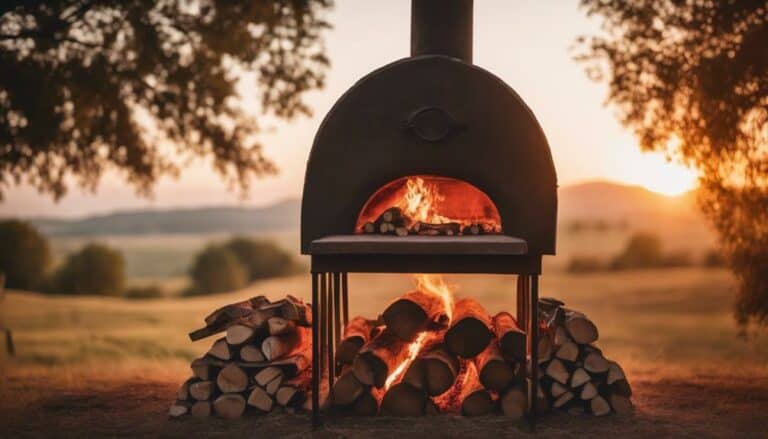 wood fired oven on ranch